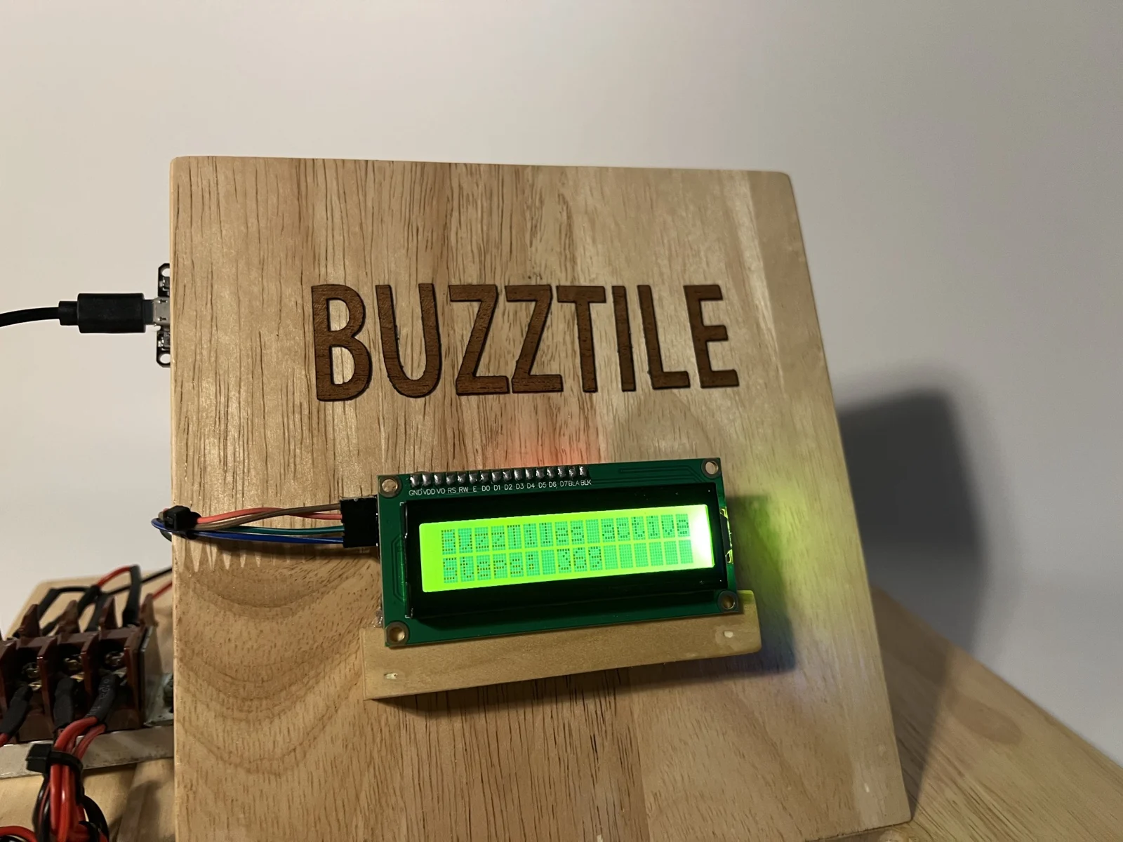 BuzzTile display and electronics