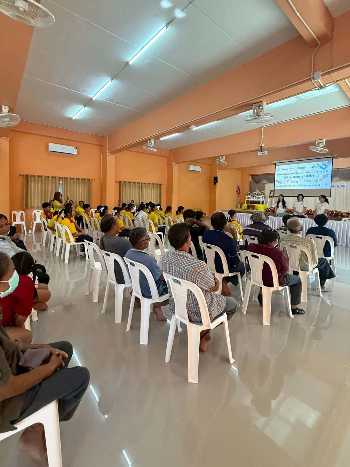 Participants at a community event