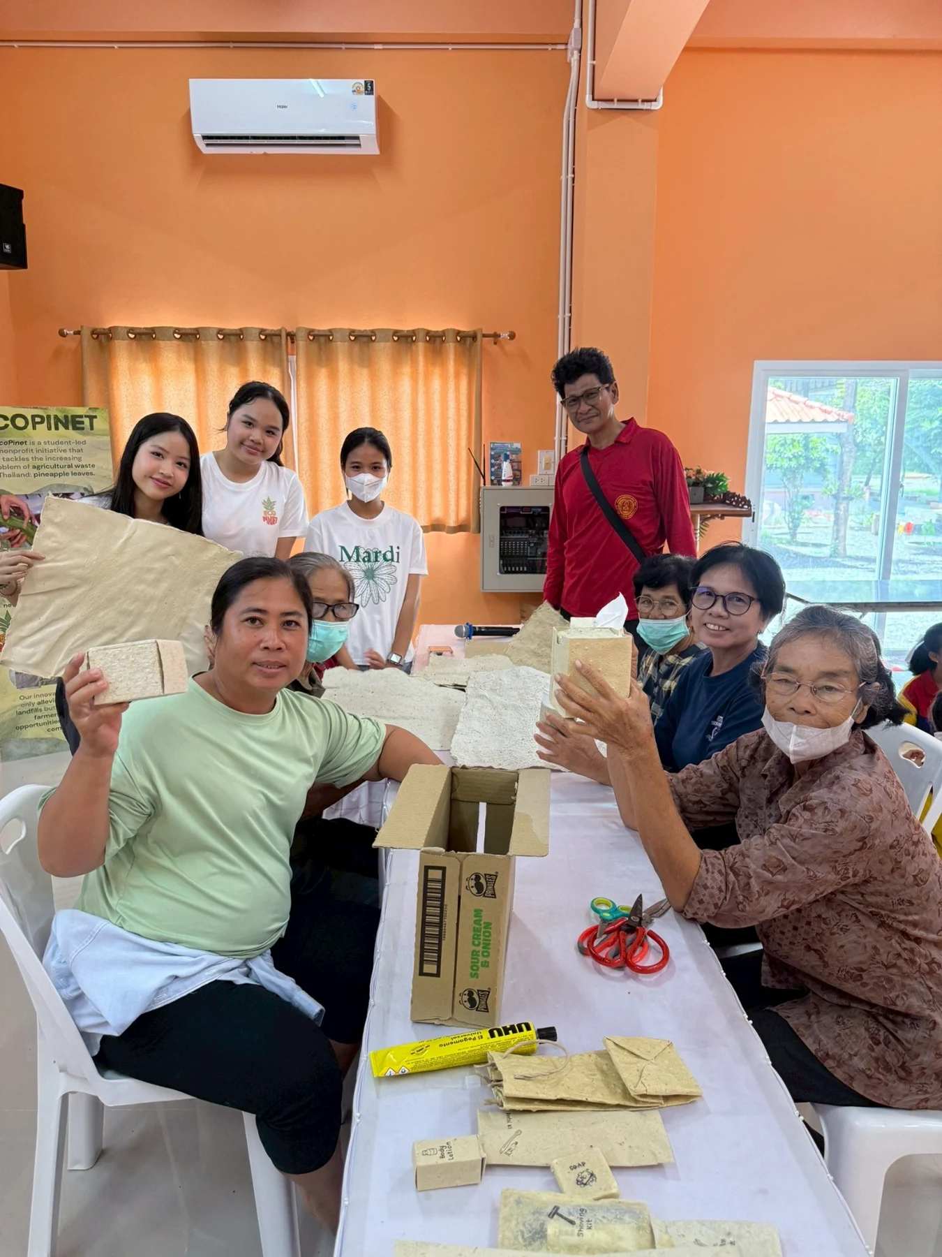 Participants working together at a table