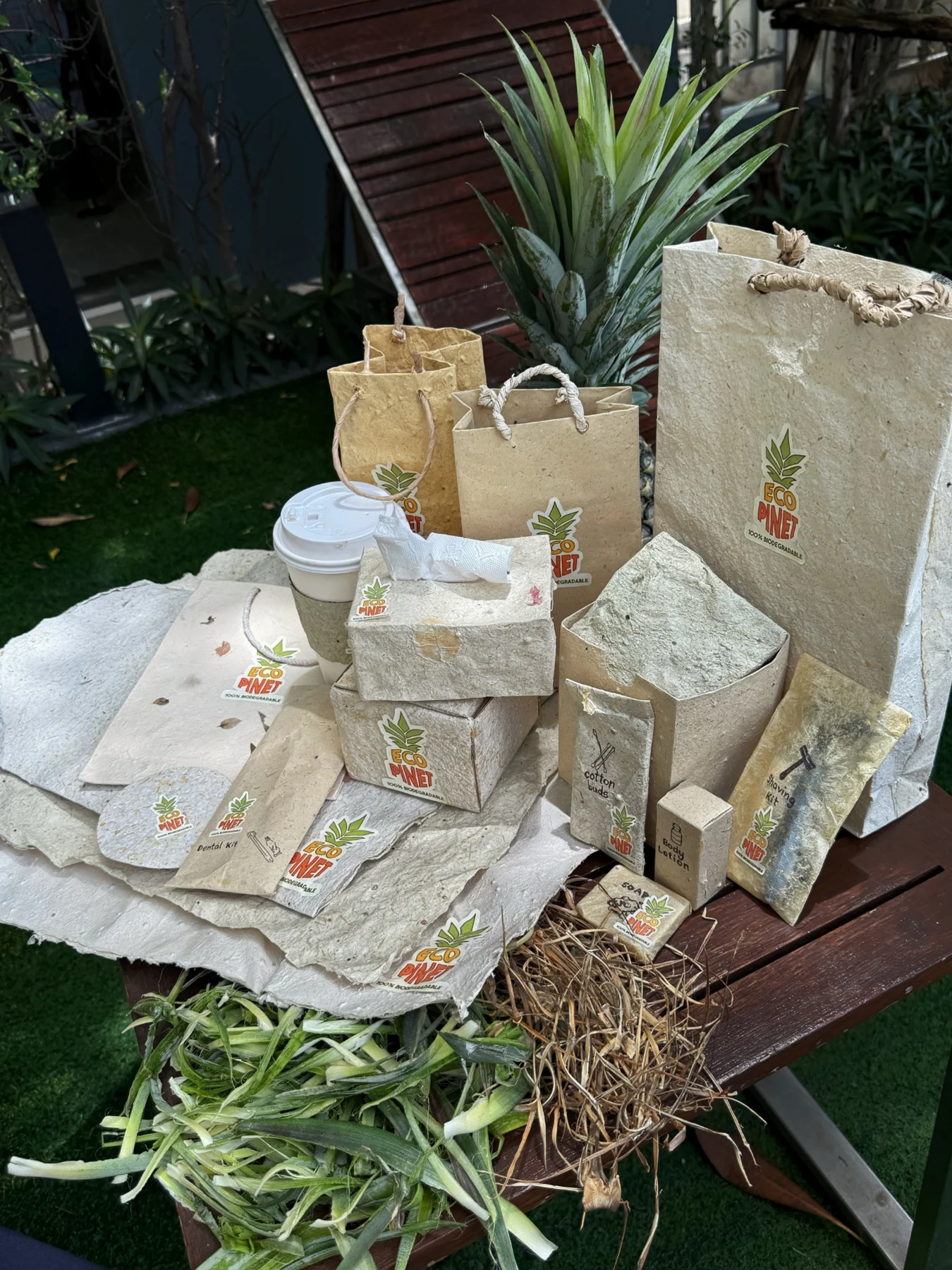EcoPinet materials and product samples