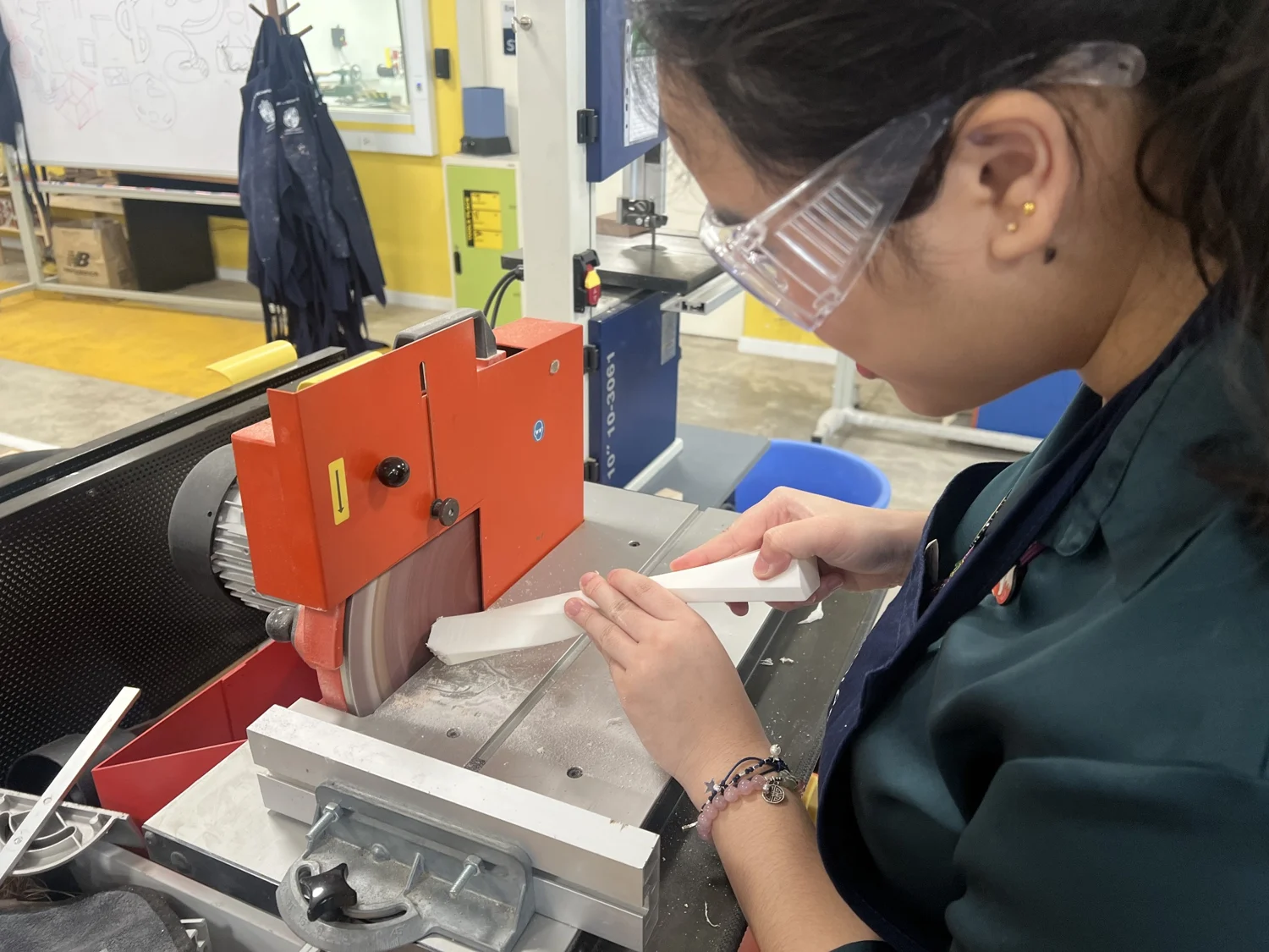 Using workshop equipment