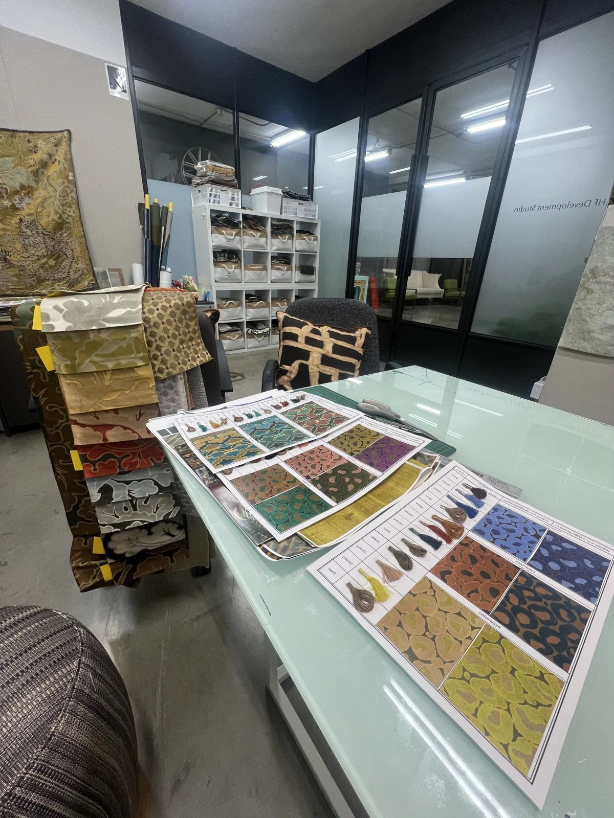 Design books and colorway materials