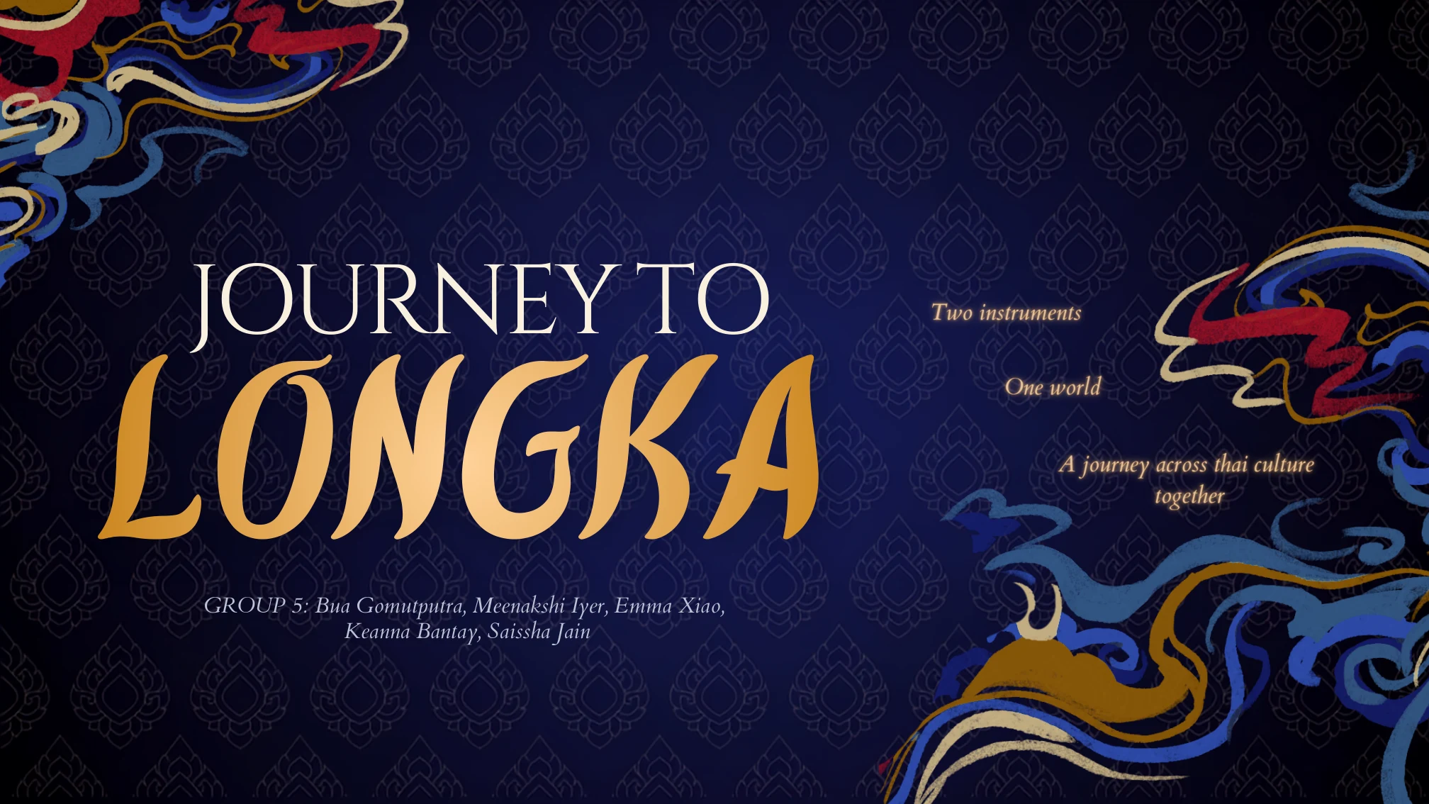 Journey to Longka presentation, slide 1 of 13